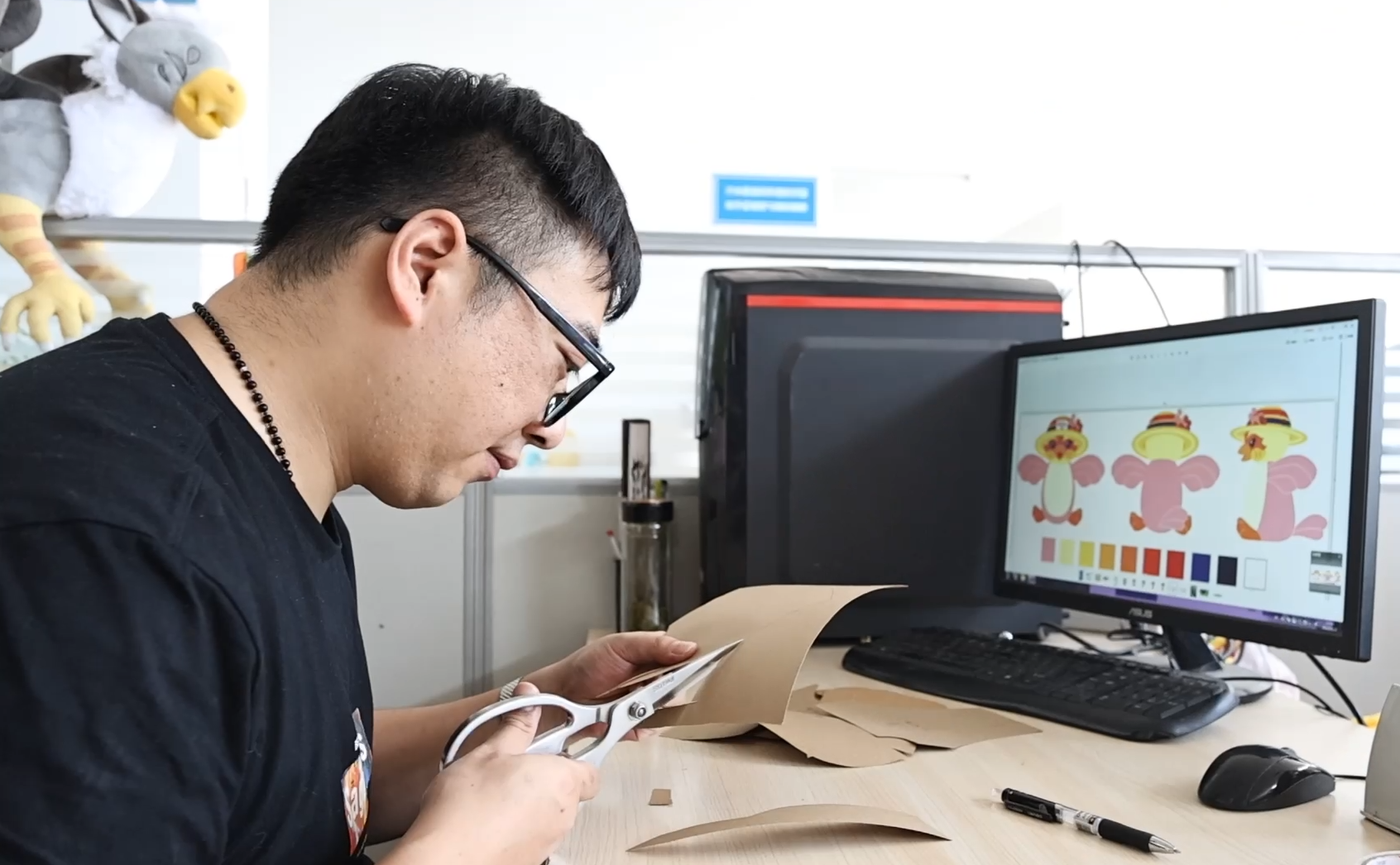毛绒玩具设计过程